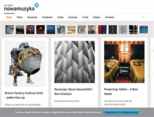 Tablet Screenshot of nowamuzyka.pl